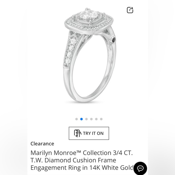 Marilyn Monroe Zales Collection 3/4 CT ring. - Picture 2 of 9